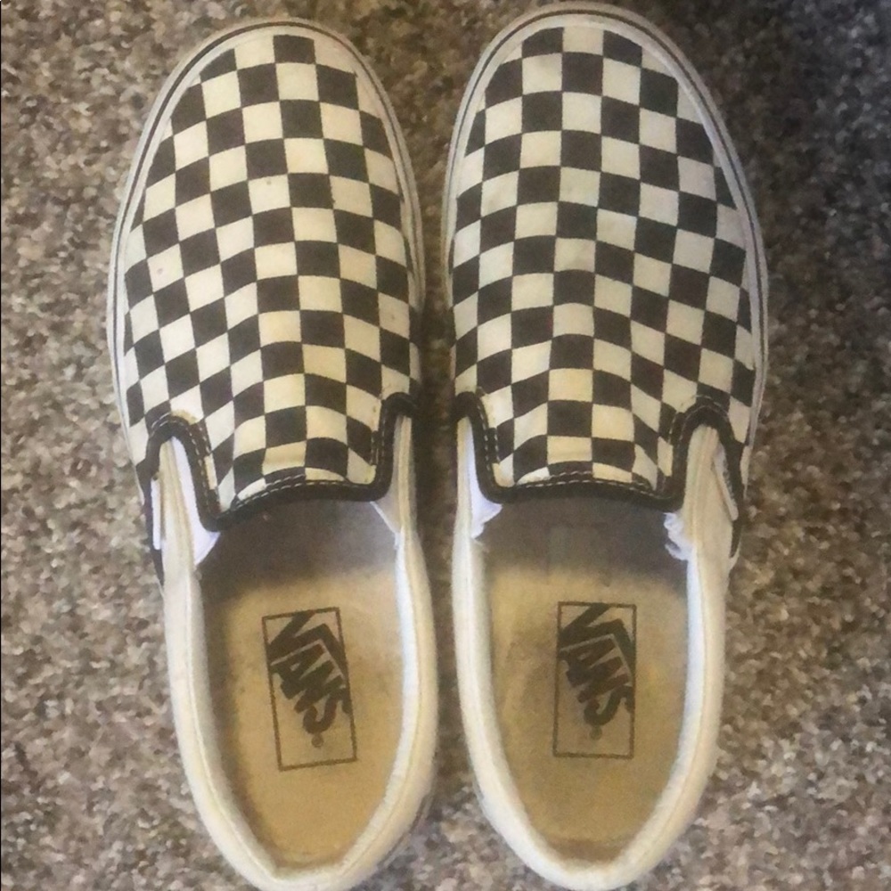 Checkered vans!